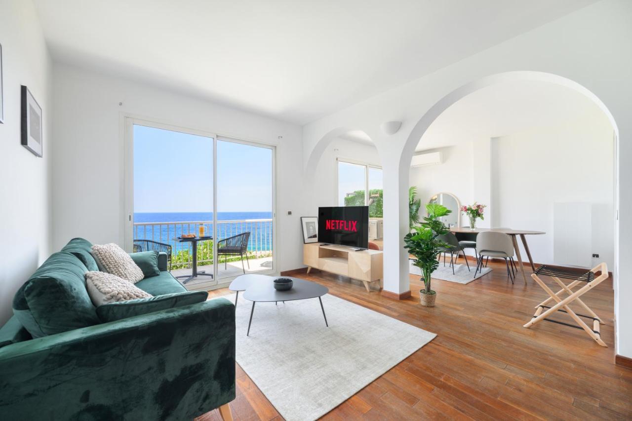 Proche Monaco, Vue Mer Et Acces A La Plage Saint-Antoine  外观 照片
