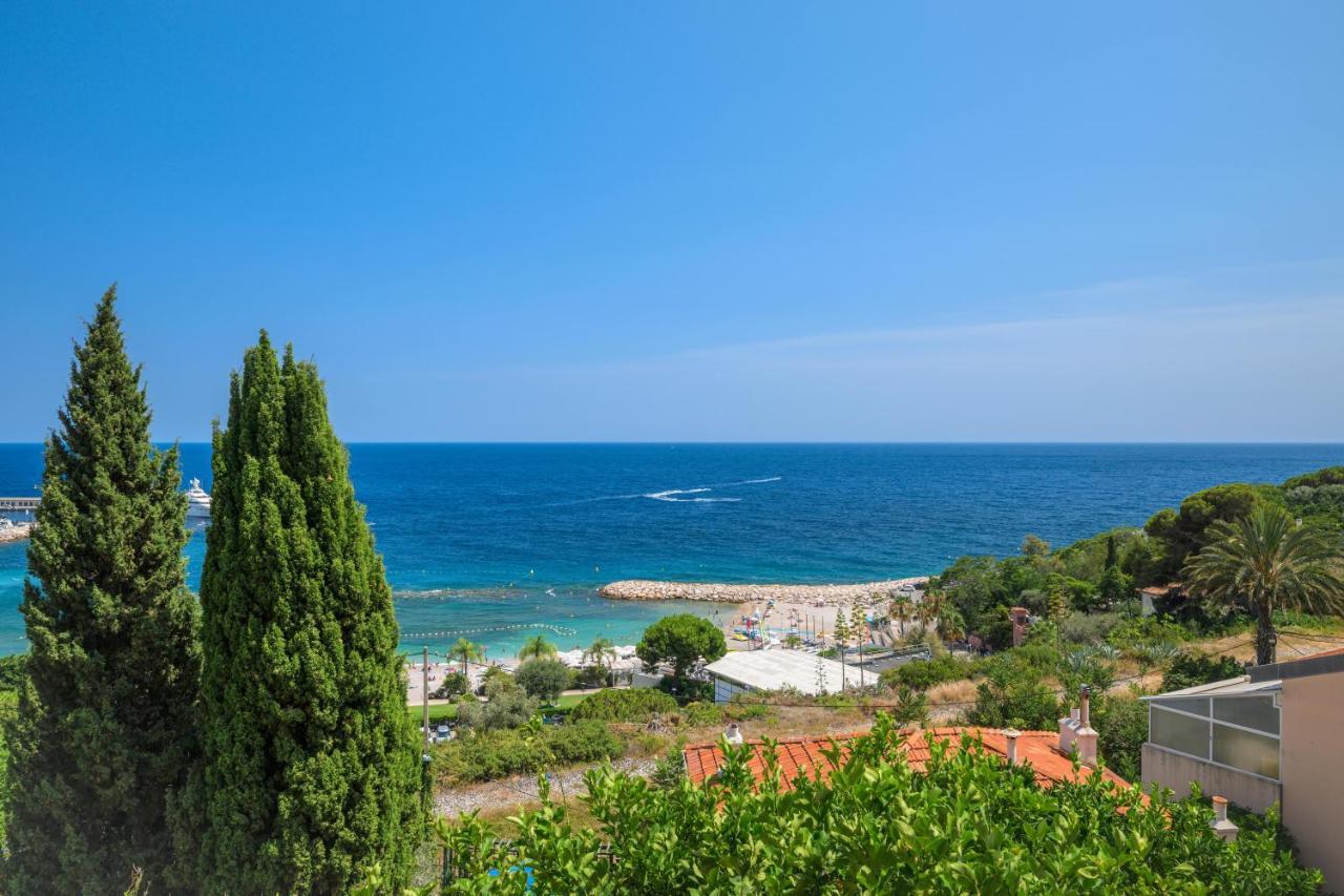Proche Monaco, Vue Mer Et Acces A La Plage Saint-Antoine  外观 照片